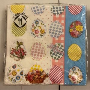 20 Easter Napkins Luncheon 13 x 13 Spring Eggs